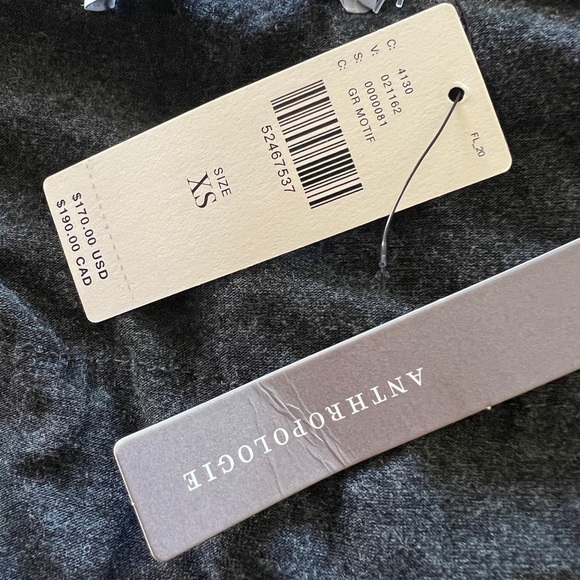 Bailey 44 Anthropologie Striped Bodycon Tank Dress Multicolor Grey Blue XS NWT - Picture 8 of 9